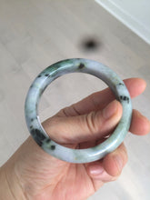 Load image into Gallery viewer, 55.3mm certified Type A 100% Natural dark green/purple Jadeite Jade bangle AC57-5788
