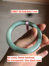 Load image into Gallery viewer, Sale! 49-54mm certified Type A 100% Natural dark green/white/black Jadeite Jade bangle with defects group GC30