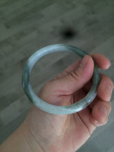 Load image into Gallery viewer, 59.5mm Certified Type A 100% Natural green round cut Jadeite Jade bangle AH67-4997 卖了