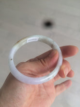 Load image into Gallery viewer, 51.5mm Certified Type A 100% Natural light green/purple/yellow/brown oval shape Jadeite Jade bangle AS14-0710