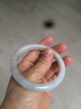 Load image into Gallery viewer, 58mm certified type A 100% Natural light purple white jadeite jade bangle AS8-0934