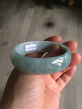 Load image into Gallery viewer, 51.5mm certified 100% natural Type A green/yellow oval jadeite jade bangle S30-1037