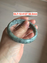 Load image into Gallery viewer, 54-62mm certified Type A 100% Natural light green white Jadeite Jade bangle GL7