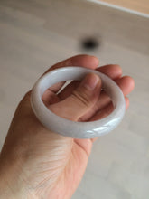 Load image into Gallery viewer, 50mm certificated Type A 100% Natural light green/white/purple Jadeite Jade bangle AM67