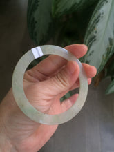 Load image into Gallery viewer, 55.2 mm certified Type A 100% Natural icy green/yellow super thin Jadeite bangle AH48-1451