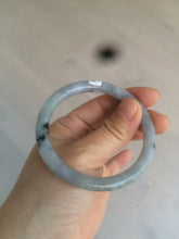 Load image into Gallery viewer, 54.6mm certified 100% Natural green/purple/gray Jadeite + albite Jade bangle AM35-1538
