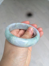 Load image into Gallery viewer, 57.6mm certified type A 100% Natural green yellow purple jadeite jade bangle K94-9897