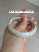 Load image into Gallery viewer, 54-60mm certified Type A 100% Natural light green Jadeite Jade bangle GC20/23 (add on item)