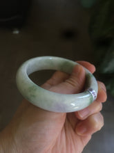 Load image into Gallery viewer, Sale! 57.4 mm Certified Type A 100% Natural green/purple/yellow(福禄寿) Jadeite Jade bangle Q92-2410