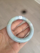 Load image into Gallery viewer, 55mm Certified type A 100% Natural green/purple chubby round cut Jadeite bangle AT8-1127