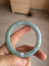 Load image into Gallery viewer, 50.7mm Certified Type A 100% Natural green/blue/yellow snowy Jadeite Jade bangle AJ37-5271