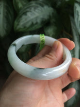 Load image into Gallery viewer, 52.7mm certified Type A 100% Natural green/brown/white Jadeite Jade bangle AE22-3033