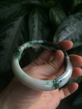Load image into Gallery viewer, 57.8mm certified type A 100% Natural sunny green/orange/white jadeite jade bangle AE41-9586