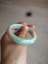 Load image into Gallery viewer, 48mm Type A 100% Natural sunny green/purple/yellow ovalJadeite Jade bangle X105-9226