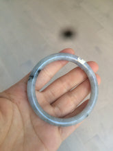 Load image into Gallery viewer, 54.6mm certified 100% Natural green/purple/gray Jadeite + albite Jade bangle AM35-1538