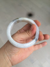 Load image into Gallery viewer, 53.5mm 100% natural Type A white/yellow/black jadeite jade bangle U83-3744