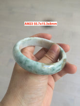 Load image into Gallery viewer, 52-63mm certified Type A 100% Natural dark green/white/black Jadeite Jade bangle group with defects GL1