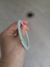 Load image into Gallery viewer, 56.5mm Certified Type A 100% Natural sunny green purple slim Jadeite Jade bangle AJ55-4582