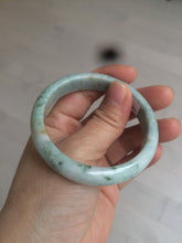 Load image into Gallery viewer, 53.1mm Certified type A 100% Natural green/purple/yellow Jadeite Jade bangle AQ10-9161
