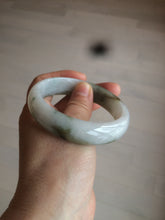 Load image into Gallery viewer, 57.6mm certified type A 100% Natural brown/balck/white jadeite jade bangle C72-4152