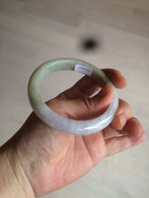 Load image into Gallery viewer, 56.5mm 100% natural certified green/white jadeite jade bangle AT39-8941