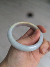 Load image into Gallery viewer, 53.5mm 100% natural certified yellow/green/purple (福禄寿)jadeite jade bangle K91-1015