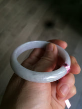 Load image into Gallery viewer, 51.3mm Certified Type A 100% Natural green light purple Jadeite Jade oval bangle AD53-3154