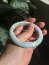 Load image into Gallery viewer, 54mm certified Type A 100% Natural sunny green/white/brown Jadeite Jade bangle R71-5675