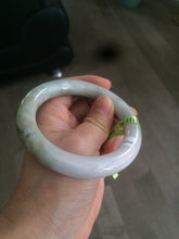 Load image into Gallery viewer, 56mm certified 100% Natural type A chubby round cut light green/purple Jadeite Jade bangle AJ20-4826