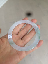Load image into Gallery viewer, 60mm Certified Type A 100% Natural icy watery sunny green white Jadeite Jade bangle A83-4959