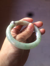 Load image into Gallery viewer, 56.7mm certified 100% natural type A sunny green yellow jadeite jade bangle AM10-0162
