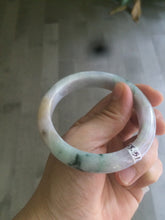 Load image into Gallery viewer, 55.5mm Certified 100% natural Type A green/purple/red (福禄寿)jadeite jade bangle U90-0518