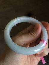 Load image into Gallery viewer, 55mm Certified Type A 100% Natural green/white/yellow Jadeite Jade bangle AD35-9287