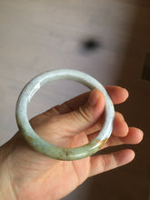 Load image into Gallery viewer, 59mm Certified Type A 100% Natural white/yellow/green Jadeite Jade bangle D59-0575