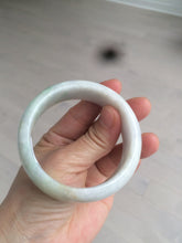 Load image into Gallery viewer, 53.9mm Certified Type A 100% Natural white/purple/green/yellow chubby Jadeite Jade bangle Z91-5685