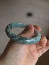 Load image into Gallery viewer, 56.2 mm Type A 100% Natural green/purple Jadeite Jade bangle C21-9809