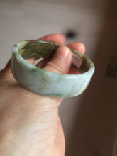 Load image into Gallery viewer, 52mm certified Type A 100% Natural sugar brown/red/green/white oil painting style square Jadeite Jade bangle D3-2745