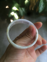 Load image into Gallery viewer, 51.5mm Certified Type A 100% Natural light purple/yellow/brown square Jadeite Jade bangle AC60-8067