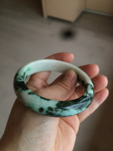 Load image into Gallery viewer, 57.8mm certified type A 100% Natural sunny green/orange/white jadeite jade bangle AE41-9586