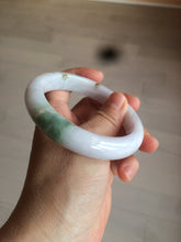 Load image into Gallery viewer, 59.7mm certified 100% Natural green/purple/white/brown jadeite Jade bangle J107-0542