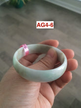 Load image into Gallery viewer, 52.2 mm Type A 100% Natural light green/brown Jadeite Jade bangle group AG4