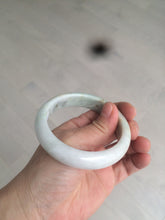 Load image into Gallery viewer, 56.3mm certified 100% natural Type A light green/white jadeite jade bangle AR65-7520