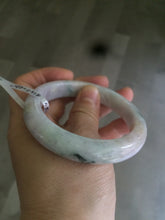 Load image into Gallery viewer, 55.5mm Certified 100% natural Type A green/purple/red (福禄寿)jadeite jade bangle U90-0518