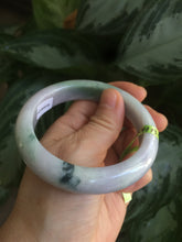 Load image into Gallery viewer, 57.4mm certified Type A 100% Natural green/purple Jadeite Jade bangle AE6-6198