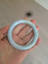 Load image into Gallery viewer, 55mm Certified type A 100% Natural green/purple chubby round cut Jadeite bangle AT8-1127