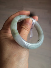 Load image into Gallery viewer, 50.5mm Certified type A 100% Natural light green/purple Jadeite Jade bangle D51-3534