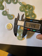 Load image into Gallery viewer, Sold 100% Natural watery safe and sound mom and daughter buckle dangling jadeite Jade earring AS2