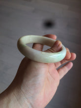 Load image into Gallery viewer, 58.3mm Type A 100% Natural sunny green/yellow Jadeite bangle AF75