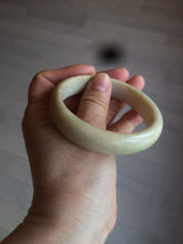 Load image into Gallery viewer, 58.3mm Type A 100% Natural sunny green/yellow Jadeite bangle AF75