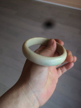 Load image into Gallery viewer, 58.3mm Type A 100% Natural sunny green/yellow Jadeite bangle AF75